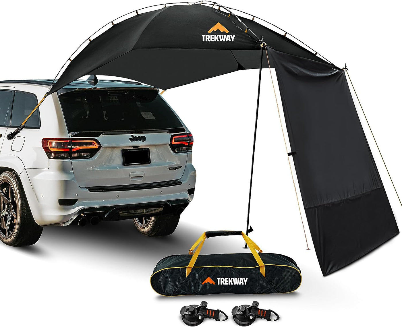 Car Awning Sun Shelter - Tailgate Awning Tent | Waterproof Extended Outdoor  Car Tail Tent | Auto SUV Camping Tailgate Tent, Car Camping Accessories