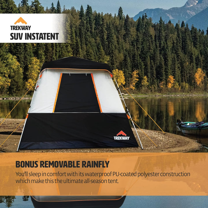 SUV Instant Popup Camping Tent | 9' x 9' - Sleeps Up to 7 | for SUV/Crossover/Minivan/Jeep