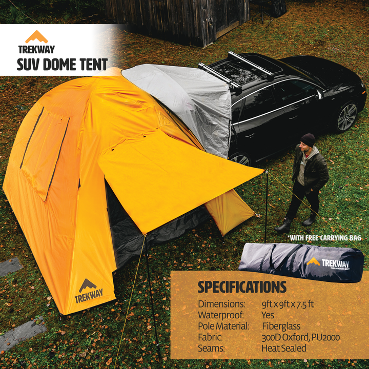 Trekway SUV Dome Tent for Subaru Outback/Forester, Rav4, 4Runner, Etc