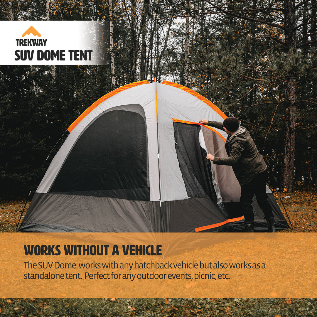 Trekway SUV Dome Tent for Subaru Outback/Forester, Rav4, 4Runner, Etc