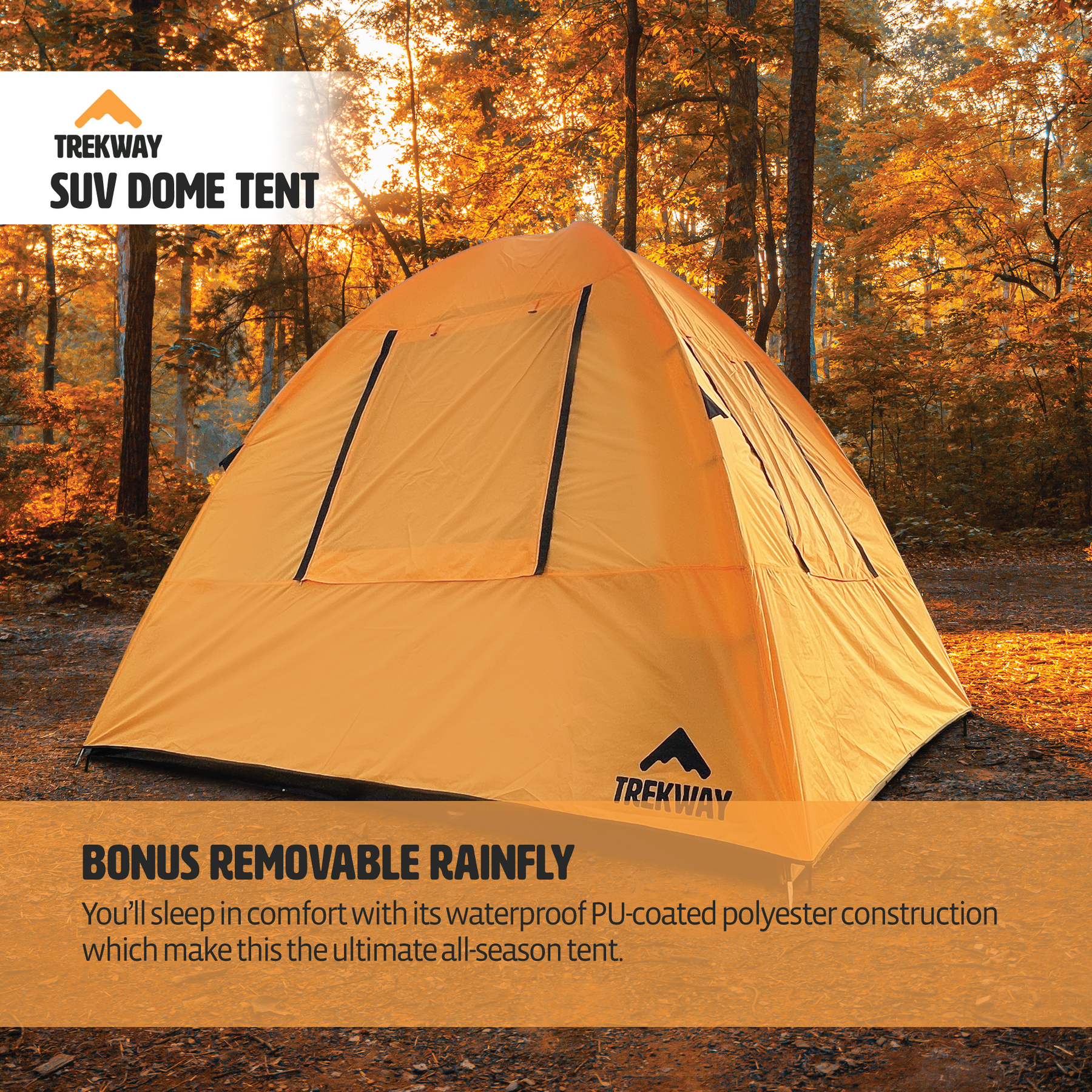 Trekway SUV Dome Tent for Subaru Outback/Forester, Rav4, 4Runner, Etc –