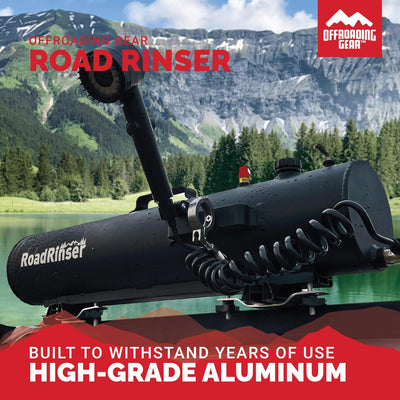 Road Rinser™ 14 Liter Pressurized Water Tank & Shower, Roof Rack or Hitch Mounted | Camping | Overland